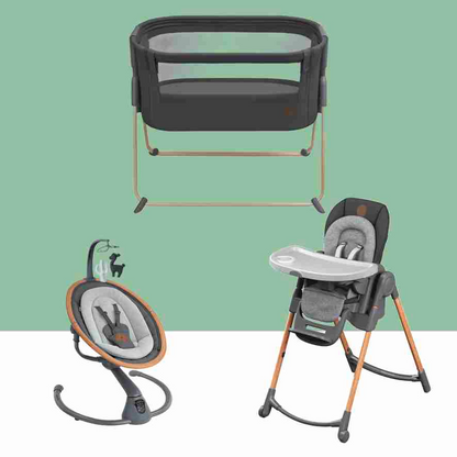 Cassia Swing + Minla Plus High Chair + Iora Co-Sleeper by Maxi-Cosi