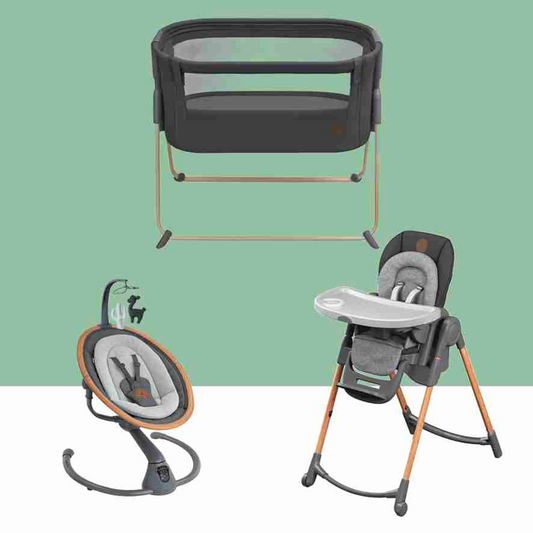Cassia Swing + Minla Plus High Chair + Iora Co-Sleeper by Maxi-Cosi