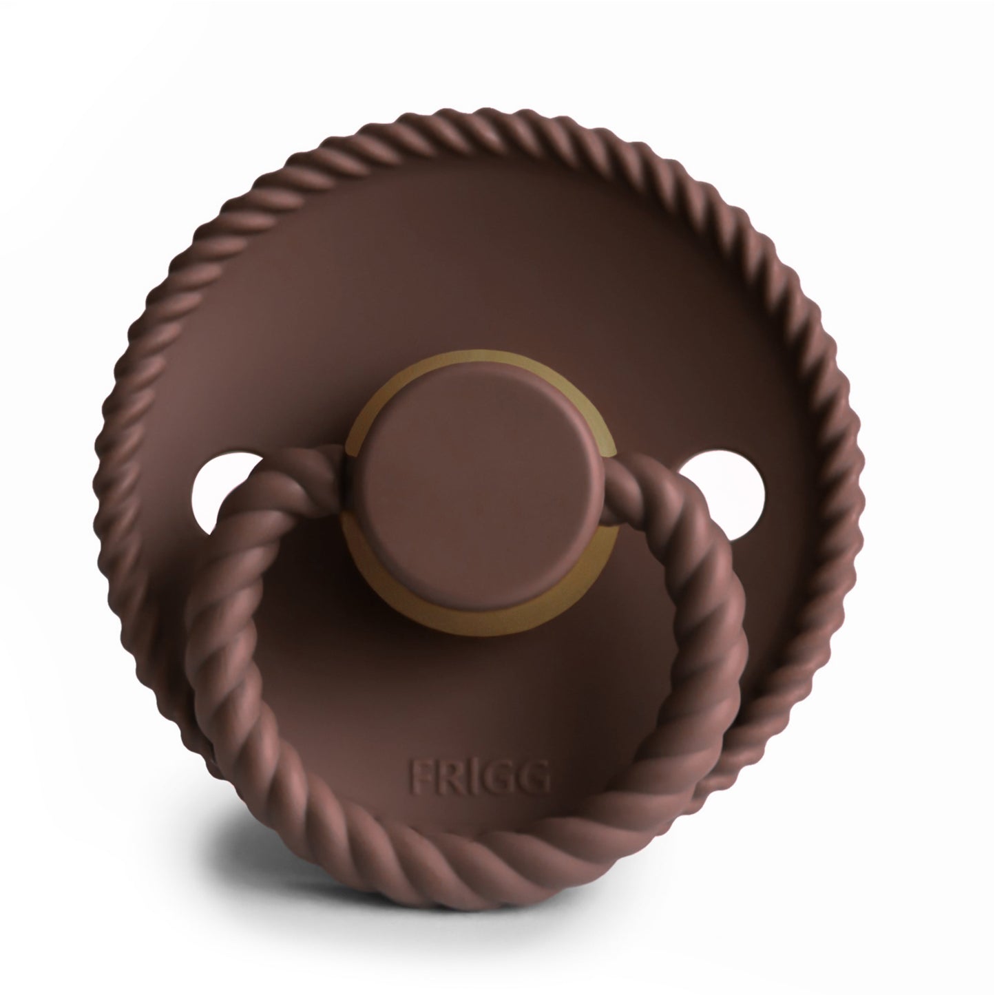 Frigg Rope - Round Latex Pacifier - Cocoa