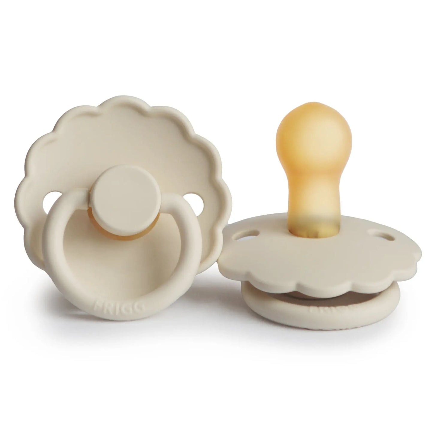 FRIGG Daisy - Round Latex Pacifier - Cream Frigg
