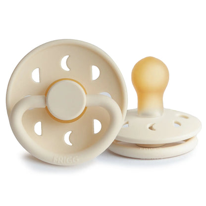 FRIGG Moon - Round Latex Pacifier - Cream Frigg