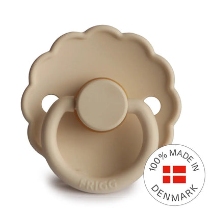 FRIGG Daisy - Round Latex Pacifier - Croissant Frigg