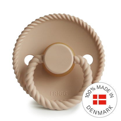 Frigg Rope - Round Latex Pacifier - Croissant - Motherhood