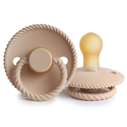 Frigg Rope - Round Latex Pacifier - Croissant - Motherhood