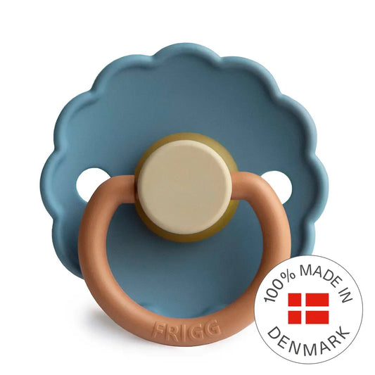 FRIGG Daisy Colourblock - Round Latex Pacifier - Breeze Frigg