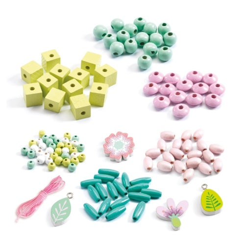 Djeco 450 Wooden Beads Flowers and Leaves - image 3