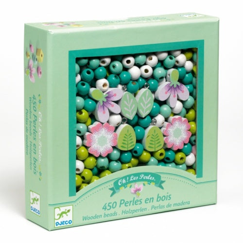 Djeco Wooden Beads Flowers and Leaves - image 4