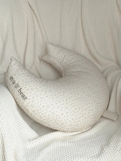 Ava & Bear Olive Leaf Crescent Nursing Cushion - Motherhood