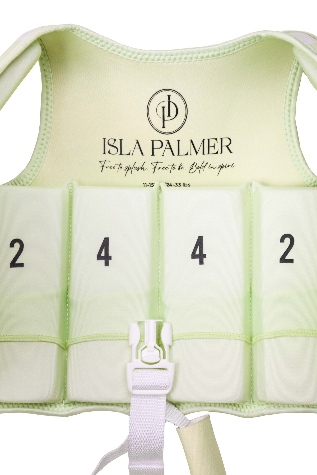 Isla Palmer Stevie Swim Vest – Green Stripe – kids swim vest South Africa
