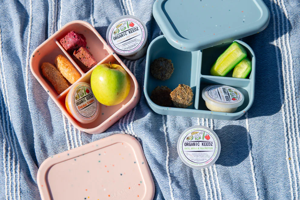 MACCIE MunchMate Silicone Kids Bento Lunch Box | 3 Compartments - Motherhood