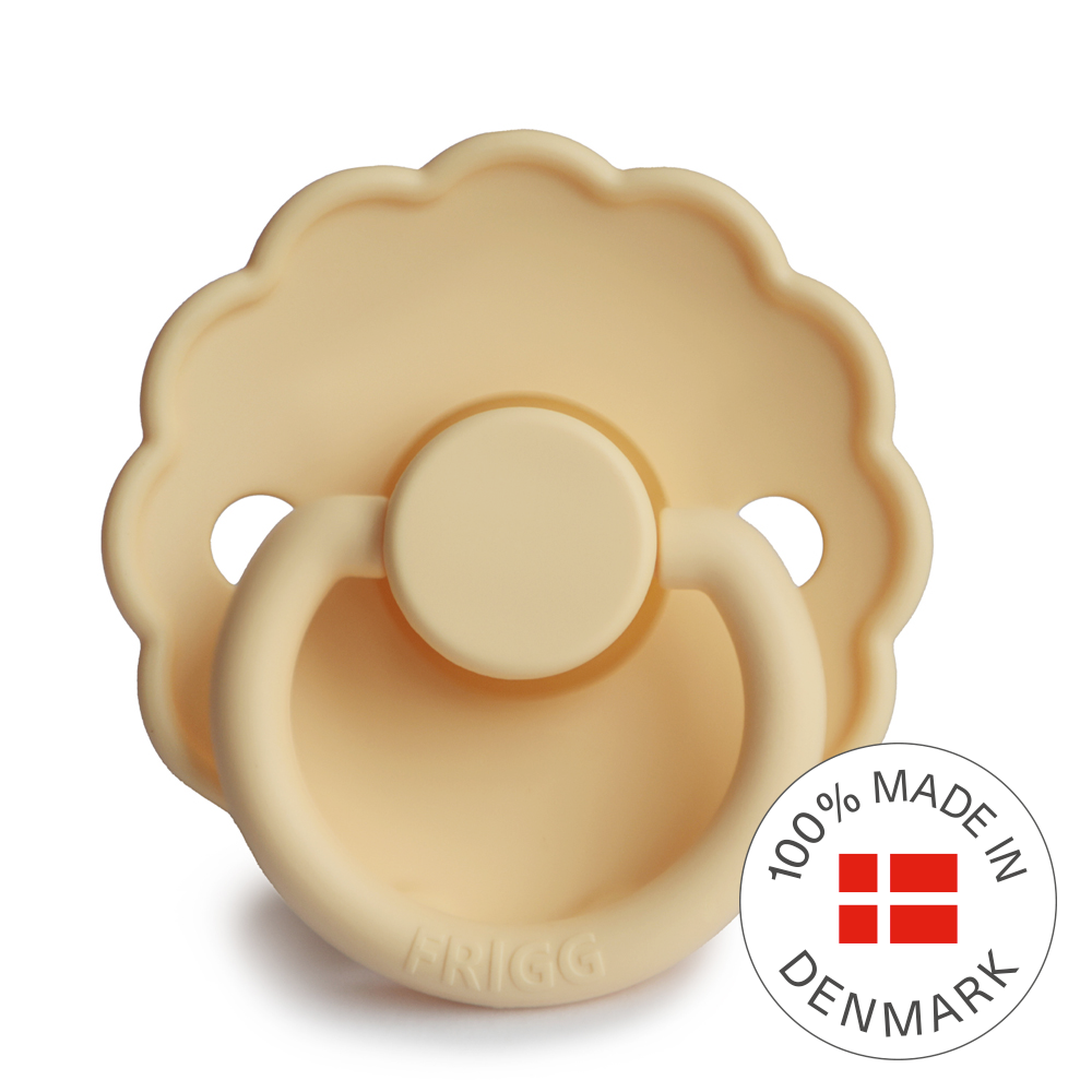 Frigg Daisy - Round Latex Pacifier - Pale Daffodil