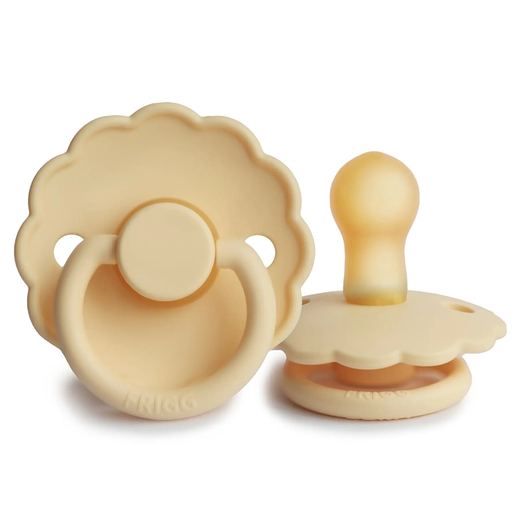 FRIGG Daisy - Round Latex Pacifier - Daffodil Frigg
