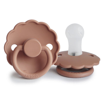 Frigg Daisy - Round Silicone Pacifier - Rose Gold