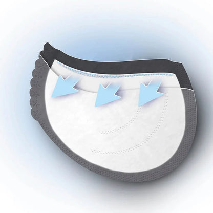 Difrax LOVI - Nursing Breast Pads - 40 items white/black