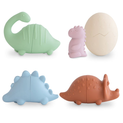 Mushie Bath Play Set - Dino - Motherhood