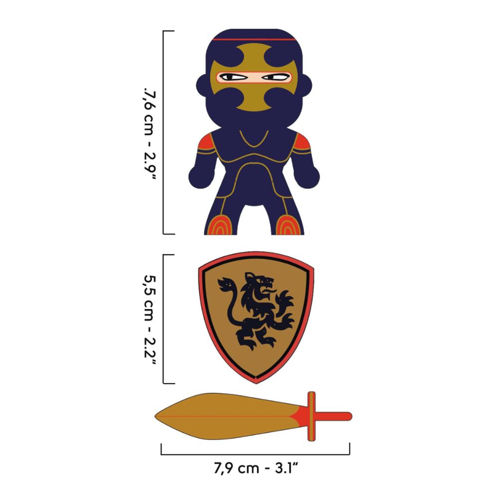 Djeco Arty Toys Dark Blue Knight - image 3