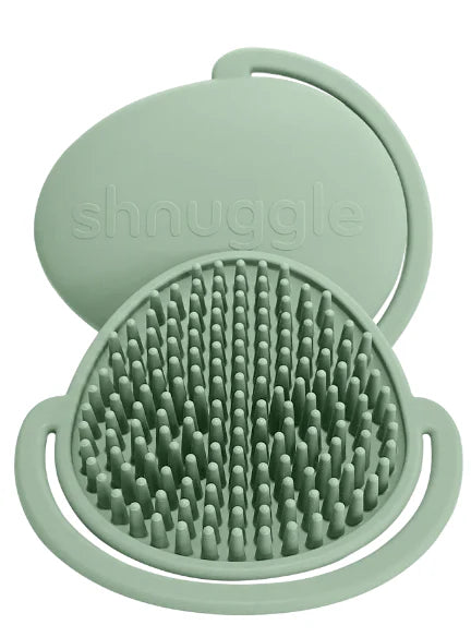 Shnuggle Baby Bath Brush – Soft Silicone Brush for Cradle Cap & Cleansing - Motherhood