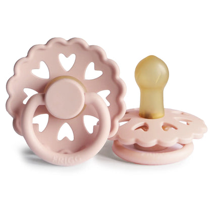 FRIGG Fairytale - Round Latex Pacifier - Little Match Girl (Blush) Frigg