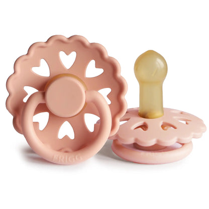 FRIGG Fairytale - Round Latex Pacifier - Princess & the Pea (Pretty in Peach) Frigg