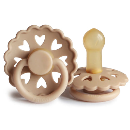 FRIGG Fairytale - Round Latex Pacifier - Emporers New Clothes (Silky Satin) Frigg
