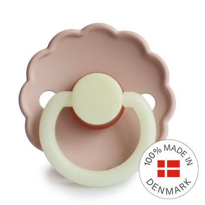 FRIGG Daisy Night - Round Latex Pacifier - Blush Frigg