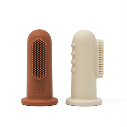 Mushie Finger Toothbrush 2P