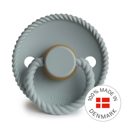Frigg Rope - Round Latex Pacifier - French Gray - Motherhood