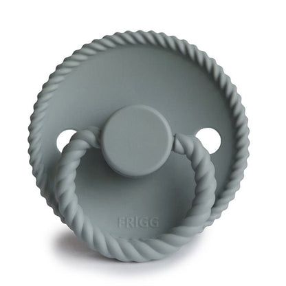 Frigg Rope - Round Silicone  Pacifier - French Gray