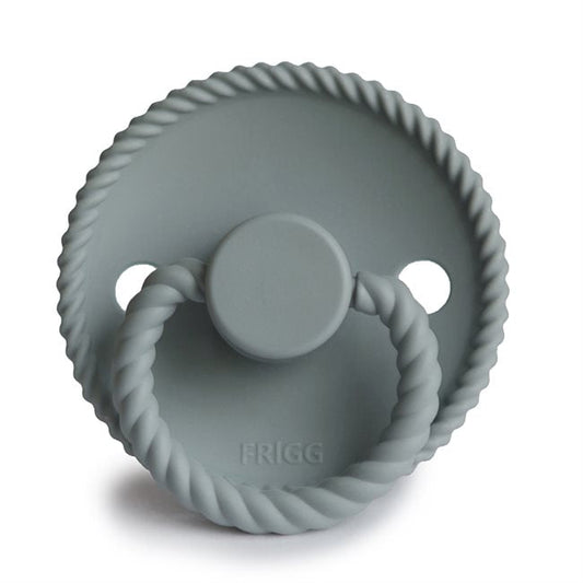 Frigg Rope - Round Silicone  Pacifier - French Gray