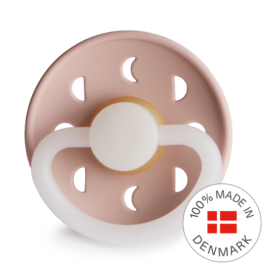 FRIGG Moon Night - Round Latex Pacifier - Blush - Motherhood