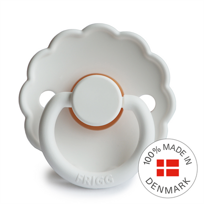 Frigg Daisy - Round Latex Pacifier - Bright White