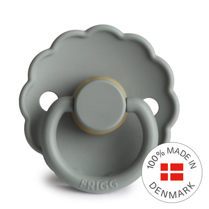 Frigg Daisy - Round Latex Pacifier - French Gray