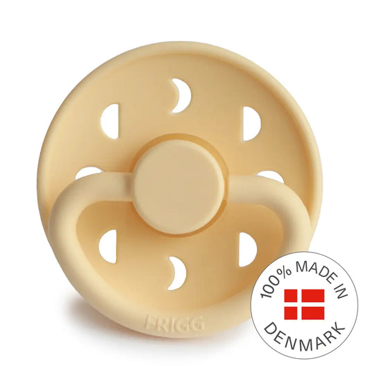 FRIGG Moon - Round Latex Pacifier - Pale Daffodil Frigg