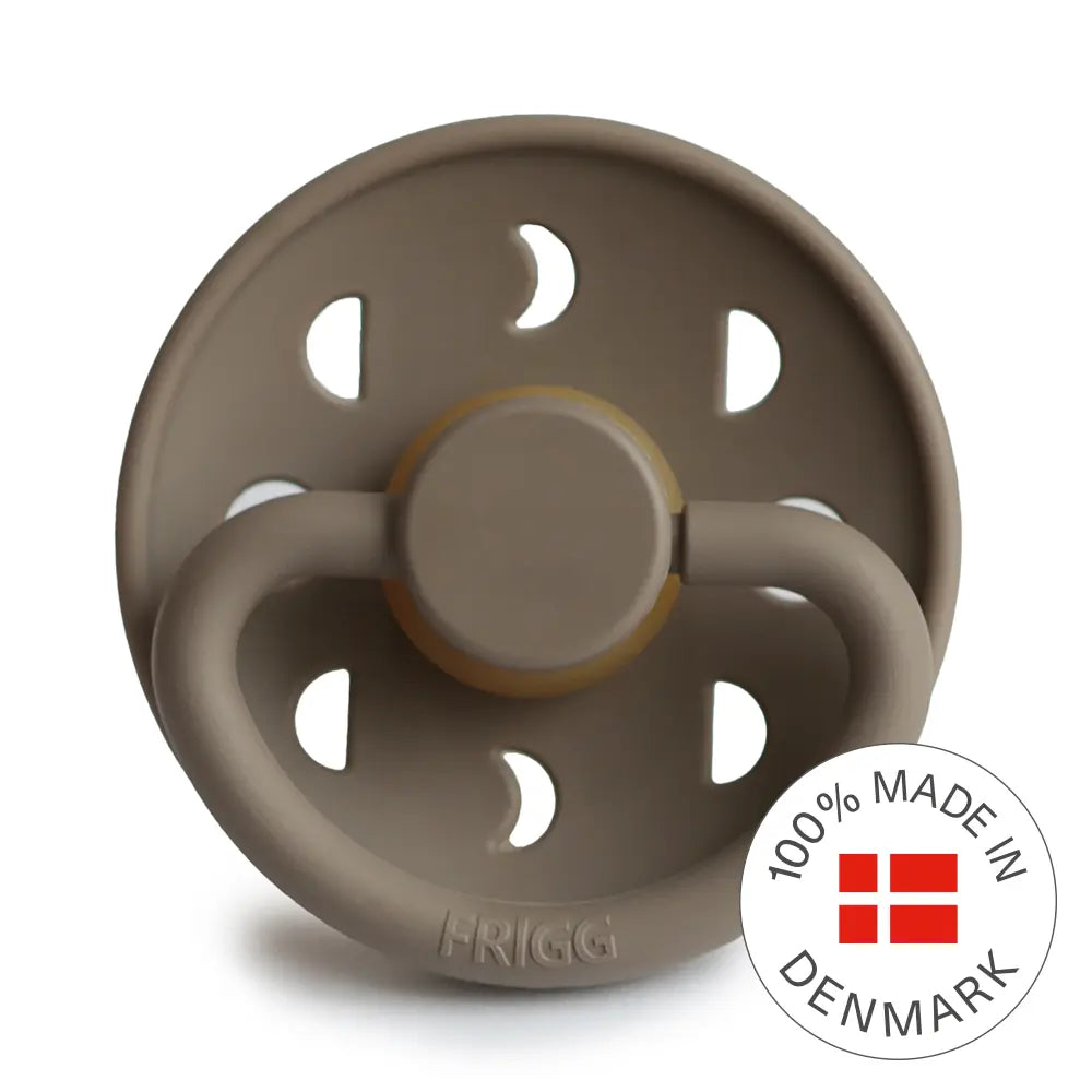 FRIGG Moon - Round Latex Pacifier - Portobello Frigg