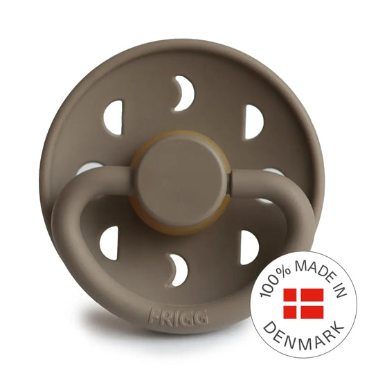 FRIGG Moon - Round Latex Pacifier - Portobello Frigg