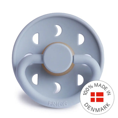 FRIGG Moon - Round Latex Pacifier - Powder Blue Frigg
