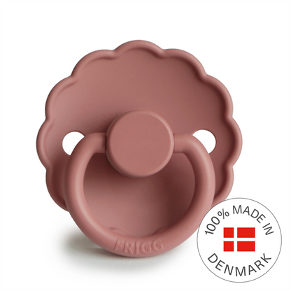 Frigg Daisy - Round Silicone Pacifier - Powder Blush