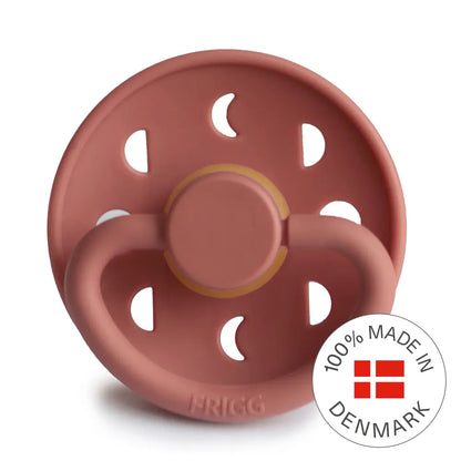 FRIGG Moon - Round Latex Pacifier - Powder Blush Frigg