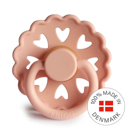 FRIGG Fairytale - Round Latex Pacifier - Princess & the Pea (Pretty in Peach) Frigg