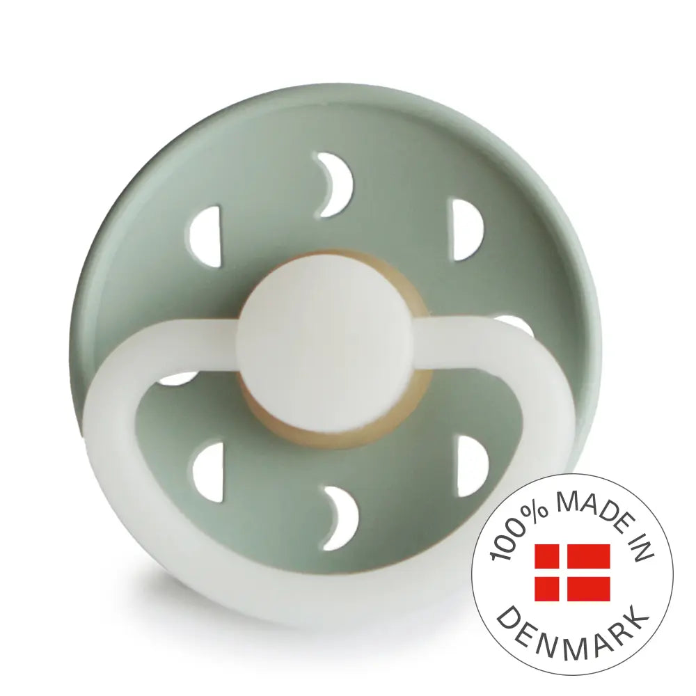 FRIGG Moon Night - Round Latex Pacifier - Sage Frigg