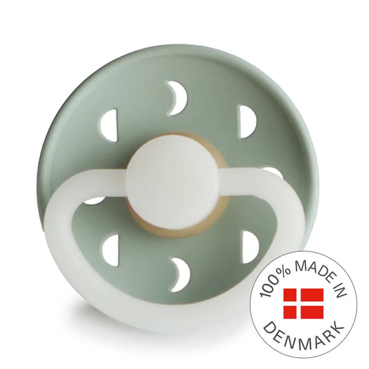 FRIGG Moon Night - Round Latex Pacifier - Sage Frigg