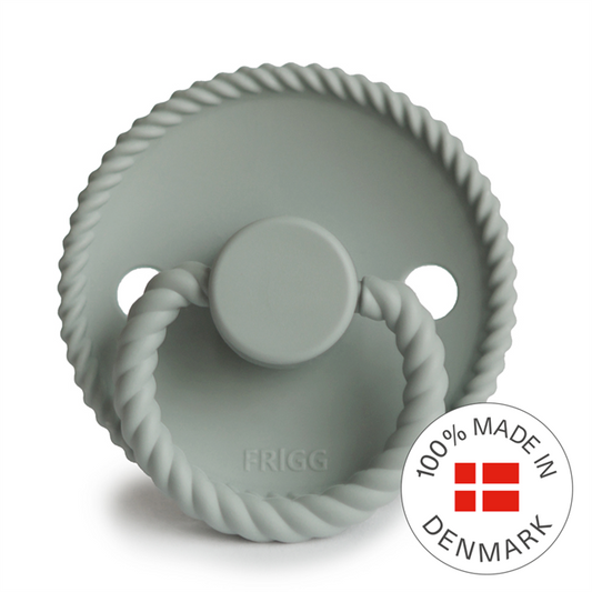 Frigg Rope - Round Silicone Pacifier - Sage