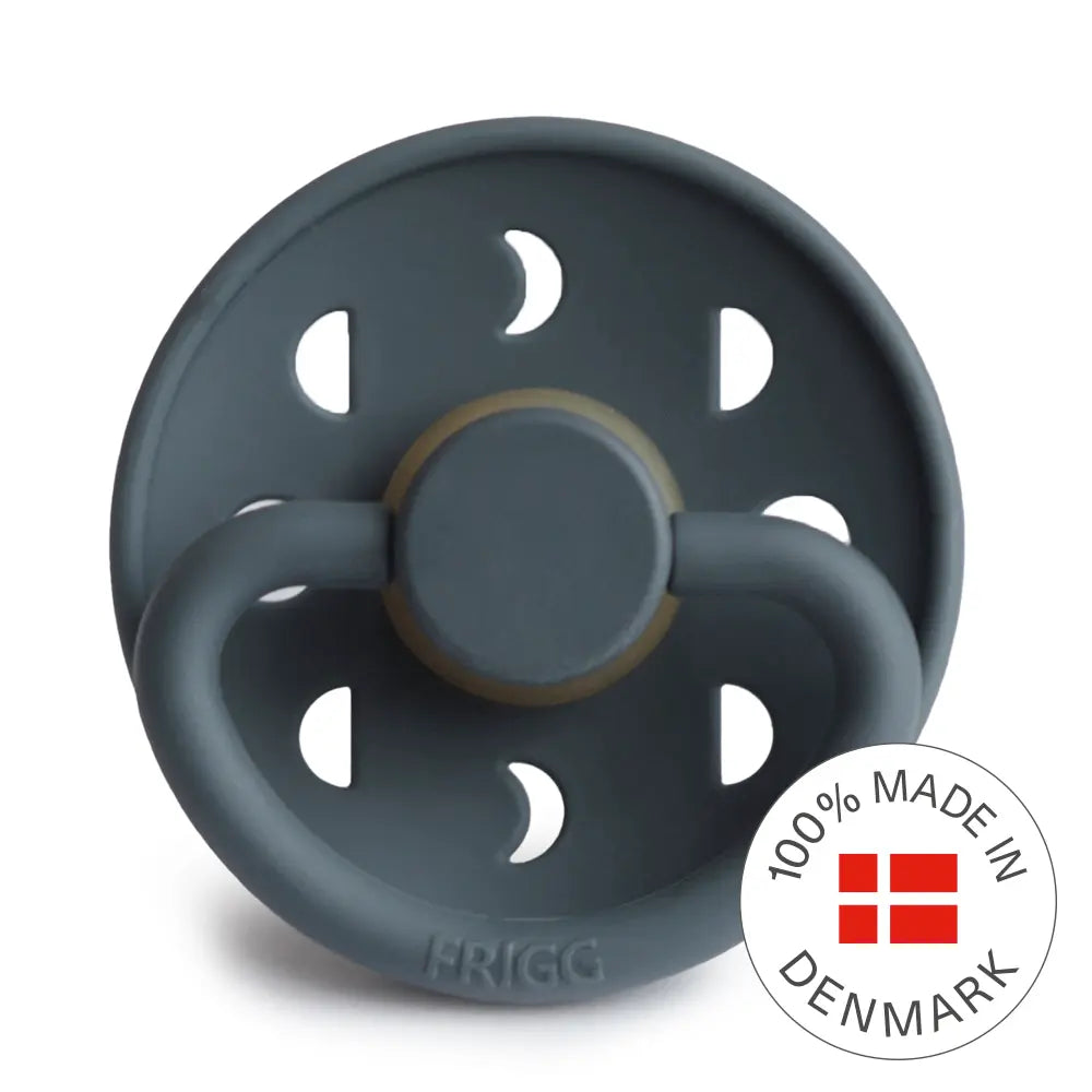 FRIGG Moon - Round Latex Pacifier - Slate Frigg