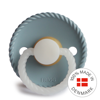 Frigg Rope Night - Round Latex Pacifier - Stone Blue - Motherhood