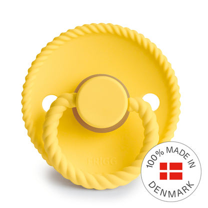 Frigg Rope - Round Latex Pacifier - Sunflower