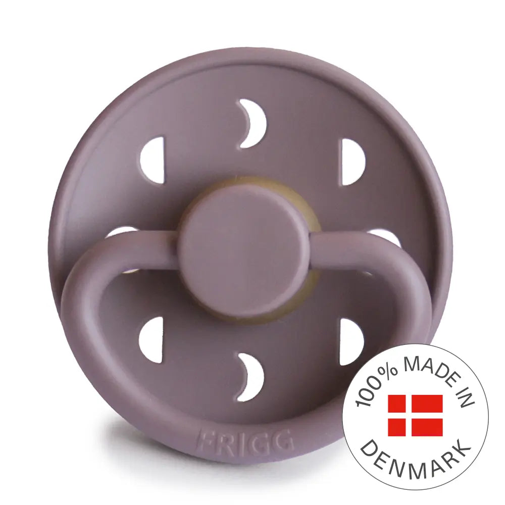 FRIGG Moon - Round Latex Pacifier - Twilight Mauve Frigg