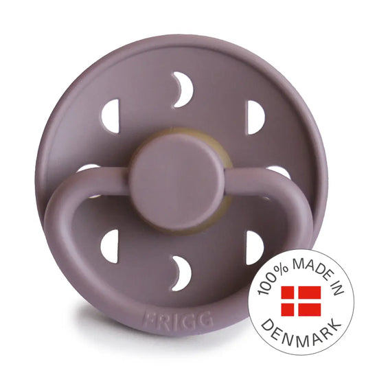 FRIGG Moon - Round Latex Pacifier - Twilight Mauve Frigg