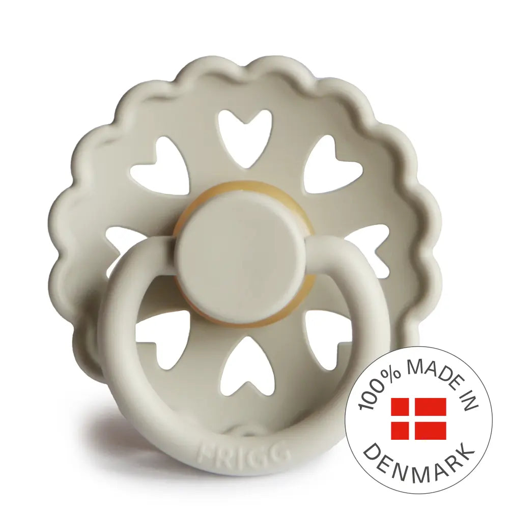 FRIGG Fairytale - Round Latex Pacifier - Clumsy Hans (Willow Grey) Frigg