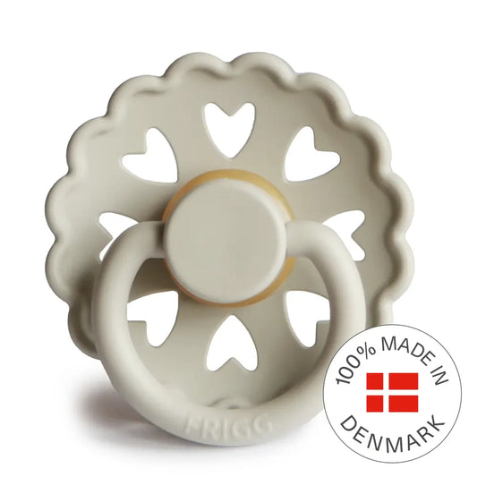 FRIGG Fairytale - Round Latex Pacifier - Clumsy Hans (Willow Grey) Frigg