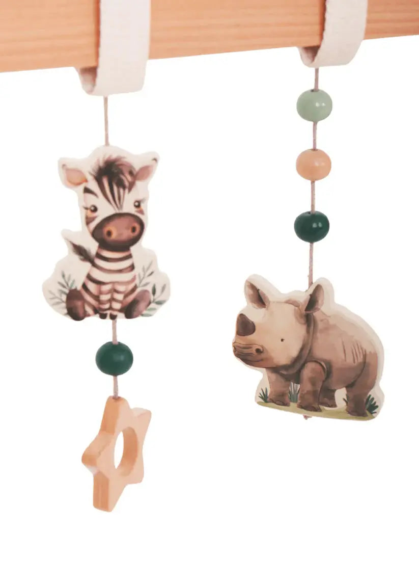 Wooden Baby Play Gym – Grow Baby Natural Activity Toy Grow Baby